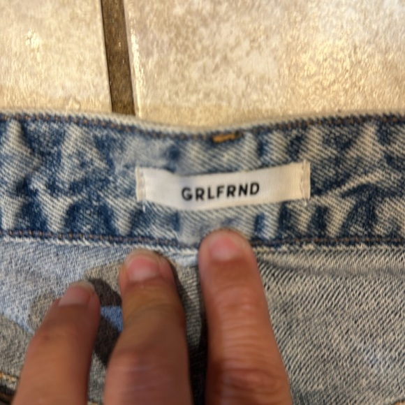 GRLFRND Helena Acid Wash Denim Shorts 26 Revolve - Picture 3 of 8